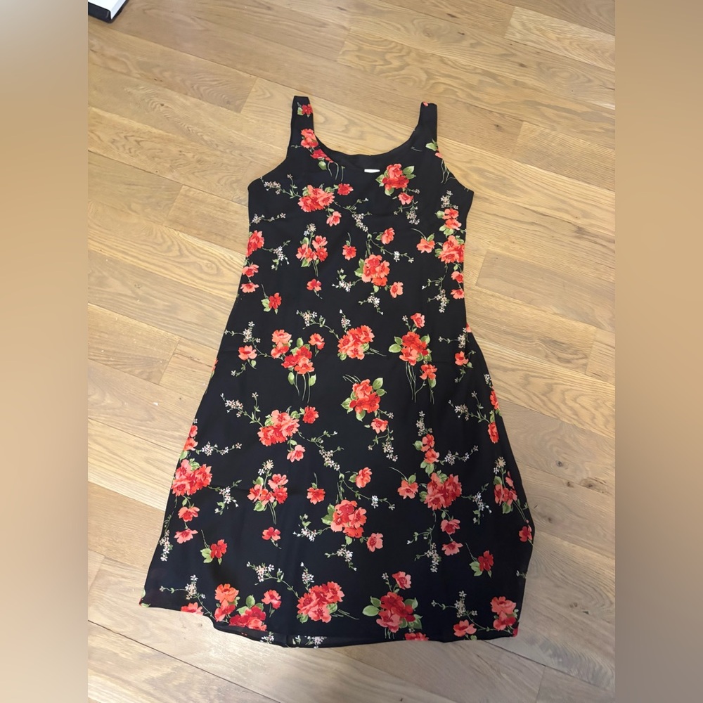 Floral Sleeveless tank top Dress MHM Melissa Harper size 12